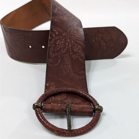 Fossil Leather Belt Sz Small - Picture 3 of 5